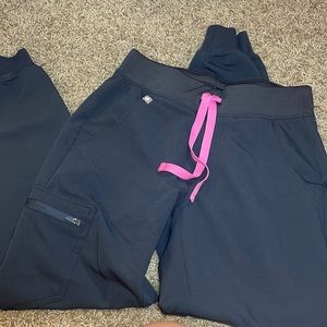 FIGS- DARK HARBOR jogger scrub bottom XS